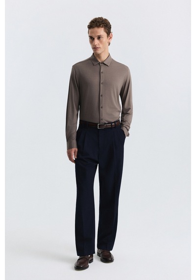 Antioch Pileli Relax Fit Erkek Pantolon Lacivert