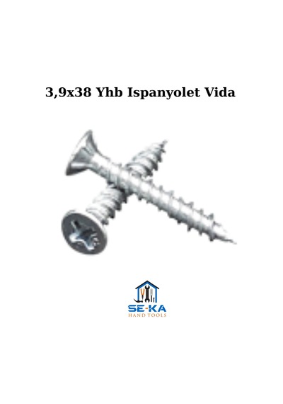 3,9x38 Yhb Ispanyolet Vida 200 Adet 3.9 x 19 MM