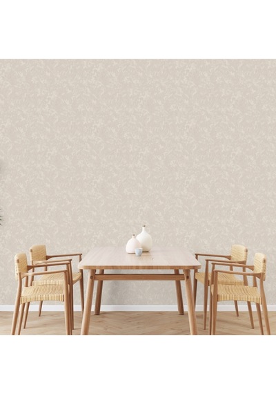 Adawall Muse Koleksiyonu- 25107-1 Krem Sıva Dokulu Duvar Kağıdı 1.06x15.6m, 16.5m²