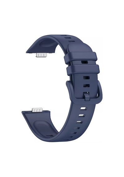 Forzacase Huawei Fit 3 İle Uyumlu Tokalı Silikon Kordon Kayış - Fc635 Lacivert