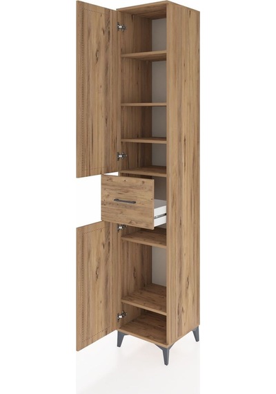 Hyperion Dolap 6 Raflı Tek Çekmeceli 2 Kapaklı 44x44x243 Çam-çam Atlas Çam Hyperion Dolap 6 Raflı Tek Çekmeceli 2 Kapaklı 44x44x243 Çam-çam Atlas Çam