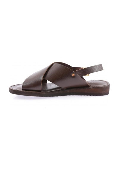 Dgn 200-22y Kadin Çapraz Bant Sandalet 200-2107-R0878 Koyu Kahverengi