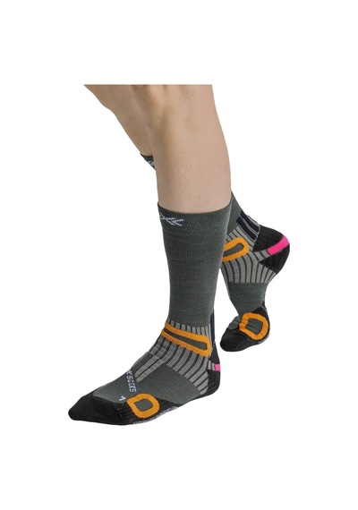 X-bıonıc X-bionic X-socks Hike Anatomix Merino Crew Unisex Çorap Ho00 Yeşil