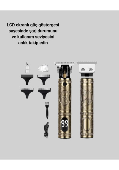 Erkek Bakım İçin Profesyonel Şarjlı Tıraş Makinesi -