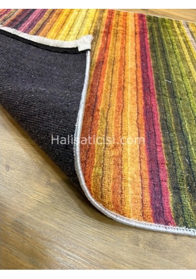 Salerno Çamaşır Makinesinde Yıkanabilir Kilim Halı Hs1008 Çok Renkli