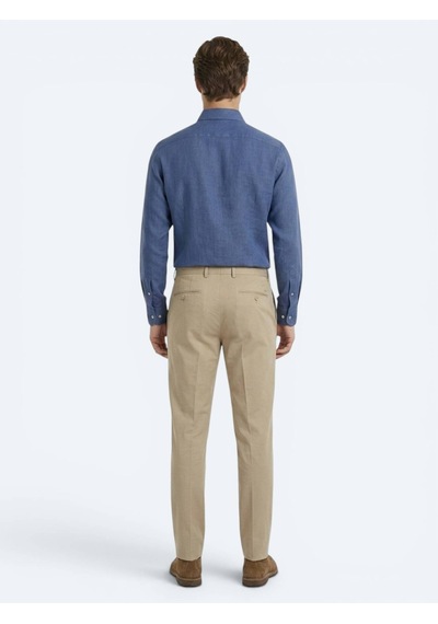 Kip Karamel Kumaş Relaxed Fit Casual Pamuk Karışımlı Pantolon