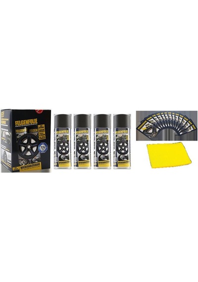Jant Folyo 4Lü Set - Mat Siyah