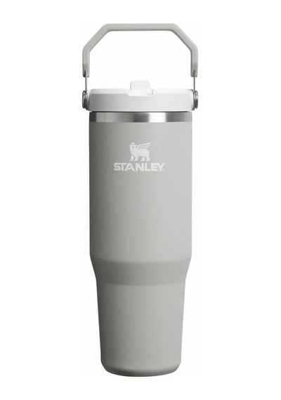 Stanley The Iceflow Flip Straw Pipetli Termos Bardak 0.89 Lt Matara Gri