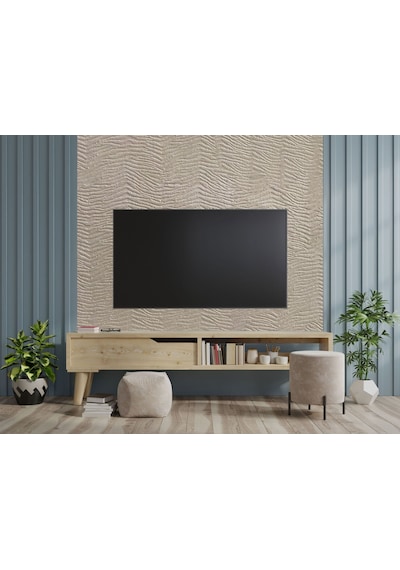 Tink 3d Kendinden Yapışkanlı Akustik Keçe Panel Duvar Kağıdı Desenli 52x98 Cm 10 Adet 5 M² Ekru