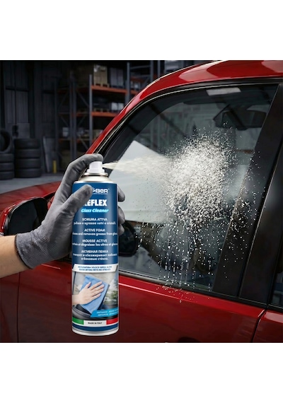 Fra-ber Reflex Aktif Köpük Cam Temizleyici Ve Parlatıcı 400 Ml İz Bırakmayan Oto Cam Ayna Spreyi
