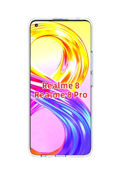 Zore Realme 8 Kılıf Omsy Süper Silikon Kapak - Renksiz