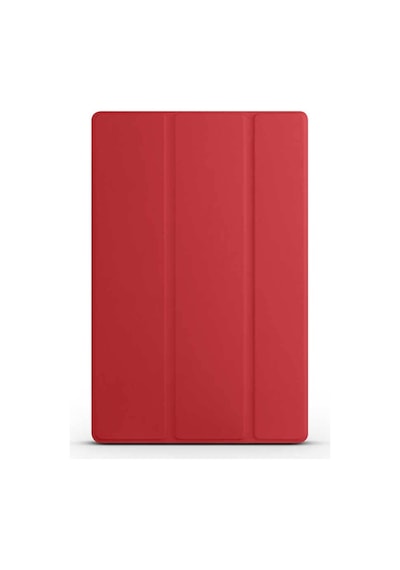 Galaxy Tab S9 Fe Uyumlu Zore Smart Cover Standlı 1-1 Kılıf-kırmızı Tablet Kılıfı