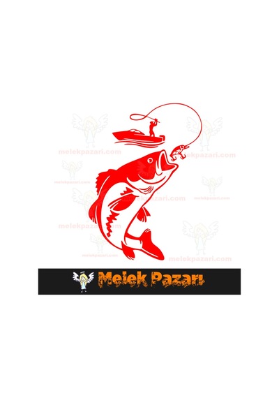 Balık Avı Oto Sticker