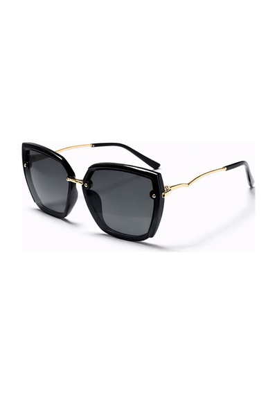 Zayara Siyah Çerçeve Polarize Cam Vintage & Retro Unisex Güneş Gözlüğü