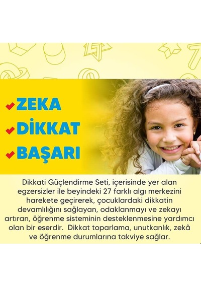 Dikkati Güçlendirme Seti - 2. Sınıf - 8 Yaş - Osman Abalı - Adeda