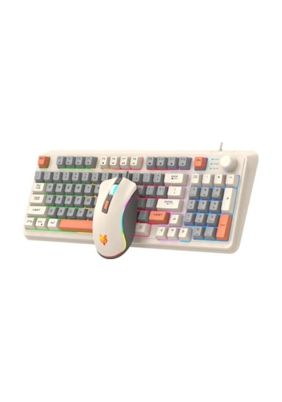 Miaxtreme K820 Rgb Arkadan Aydınlatmalı Dokunmatik Ses Kontrol Fonksiyonlu Oyuncu Gaming Klavye Mouse Set