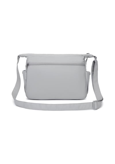 Mikro Poly Kumaş Postacı Kadın Çantası 3146 Gri