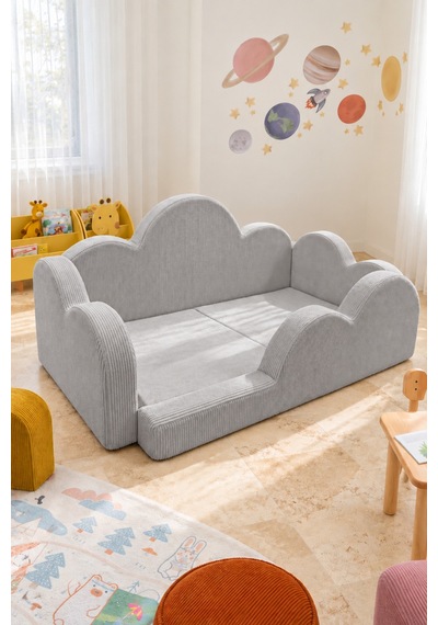 Funbed Junior Bulut Tasarımlı Çocuk Yatağı, Karyola Ve Oyun Matı Seti Gri - 938609351 Funbed Junior Bulut Tasarımlı Çocuk Yatağı, Karyola Ve Oyun Matı Seti Gri - 938609351