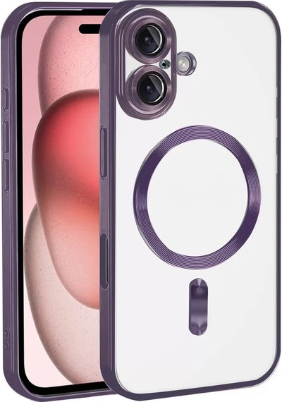 Newface Apple Apple iPhone Uyumlu  17 Kross Magneticsafe Kapak - Mor