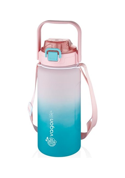 Vagonlife Su Matarası 1500ml Vgn2213t Pembe Turkuaz
