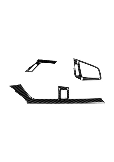 Honda Civic Fc5 - Fk7 2016-2021 Uyumlu Karbon Hava Menfez Klima Kaplama 3 Parça