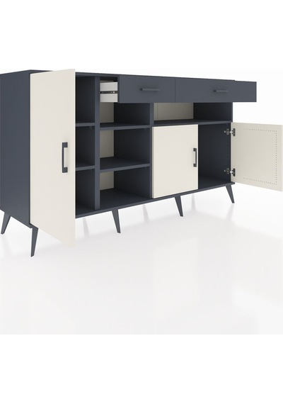 Hyperion Konsol 5 Raflı 2 Çekmeceli 3 Kapaklı 176x44x99 Antrasit- Antrasit-aytaşı/antrasit Hyperion Konsol 5 Raflı 2 Çekmeceli 3 Kapaklı 176x44x99 Antrasit- Antrasit-aytaşı/antrasit