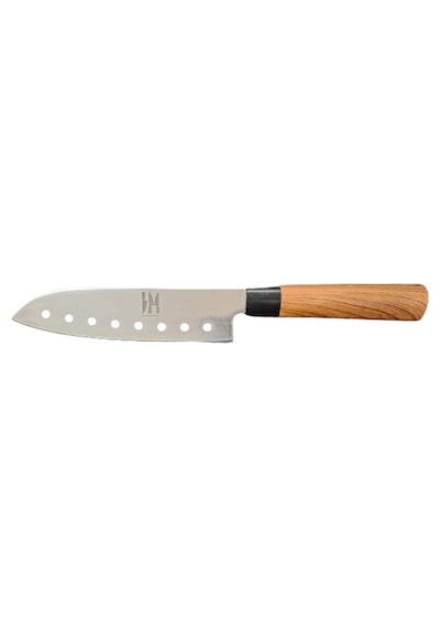 Satnoku Şef Bıçağı Delikli 30 CM Toplam Uzunluk Kahverengi