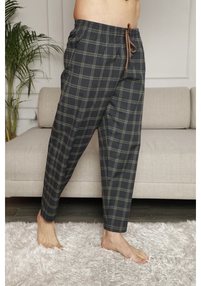 Kly Poplin Tek Pijama Altı Bordo