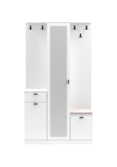Harmony Partmanto Vestiyer Ayakkabılık 106x190x39 Cm Beyaz - Modern Tasarım
