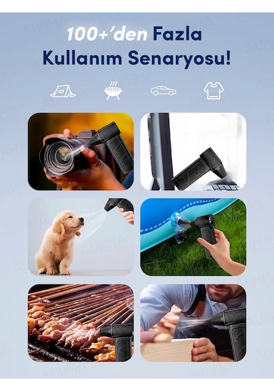 Mini Turbo Jet Fan 130.000 Rpm Mangal Üfleme Araç Klavye Toz İtme Temizlik Fanı Hava Kompresörü