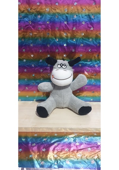 Sevimli Peluş 20 Cm Eşek Uyku Arkadaşı Oyuncak Hediyelik Özür Dilerim Gri