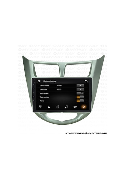 Hyundai Accent Blue Android Navigasyon Carplay Multimedya Ekran