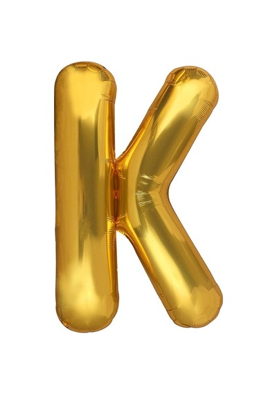 Beysüs Harf Folyo Balon Gold K Harf 40 İnç