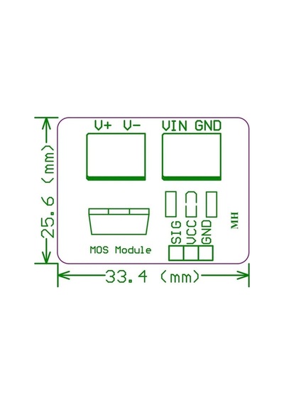 Irf520 Mosfet Sürücü Kartı Klemens Bağlantı Soketi Ssr Röle Motor Led Lamba Parlaklık