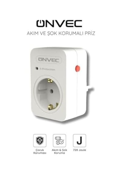 Basic Akım Ve Şok Korumalı Priz 720 Joule Diğer