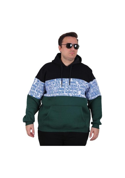 Starbattal Büyük Beden Kapüşonlu 3ip Sweat Transforming 25713 Lacıvert Lacivert