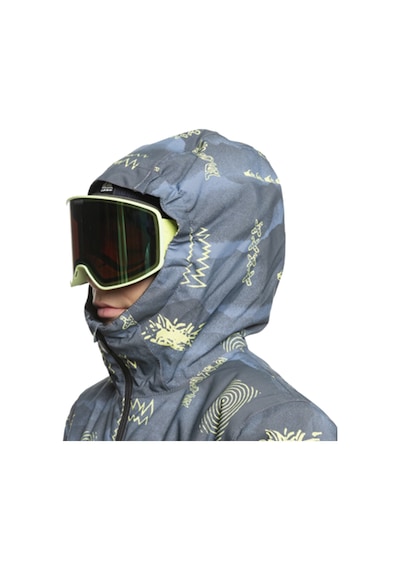 Quıksılver Quiksilver Erkek Çocuk Snowboard Montu Mission Printed Youth Sna Gri
