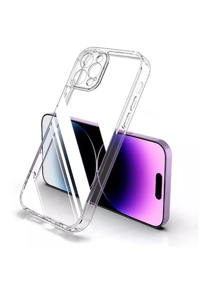 Logis Apple Uyumlu iPhone 14 Pro Max Şeffaf Kılıf Silikon Koruma