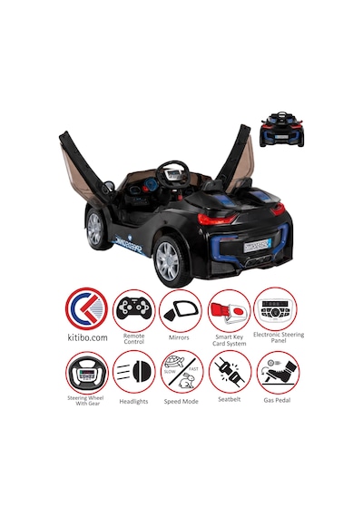 Pilsan Speed Sonic Akülü Araba 12 Volt Kumandalı Siyah