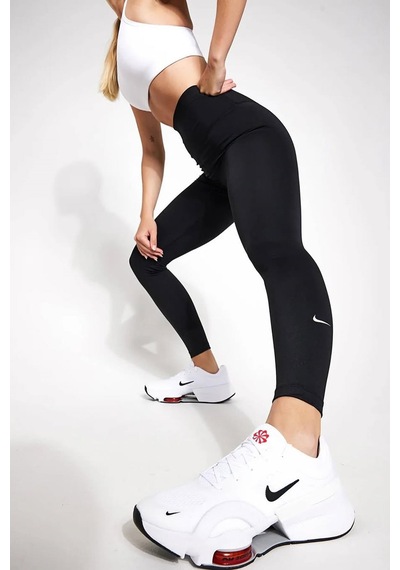 Nike One High Rise Leggings Full Length 2 Cepli Yüksek Belli Toparlayıcı Tayt Siyah Siyah
