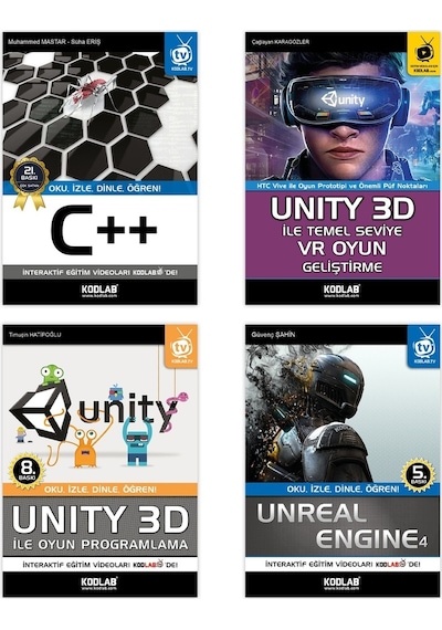 Oyun Programlama Seti 5 - 4 Kitap Takım- Kodlab