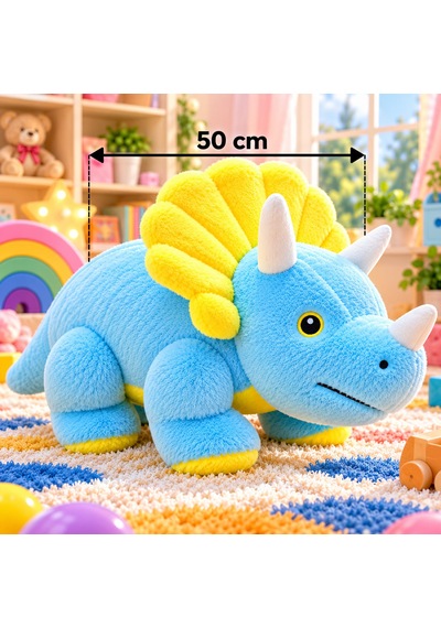 Dinazor Peluş 50 Cm Açık Mavi