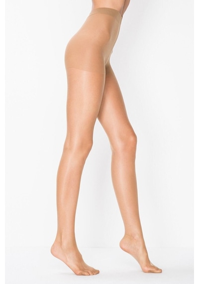 Penti Maxi Fit 15 Parlak Büyük Beden Bronz Külotlu Çorap 001