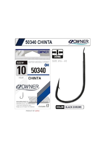 Owner 50340 Chinta Gun Black Chrome Olta İğnesi No:5 - Standart
