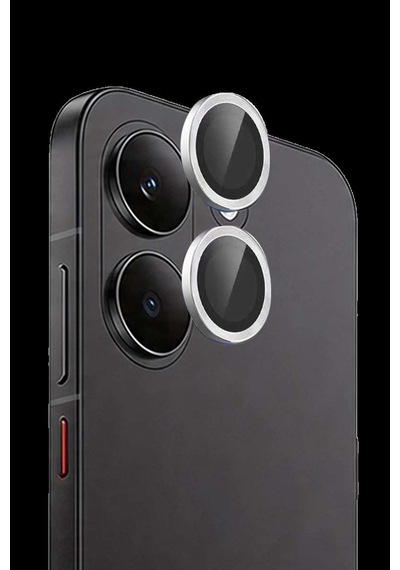 Poco X8 Pro Raze Metal Kamera Lens - Gümüş Diğer