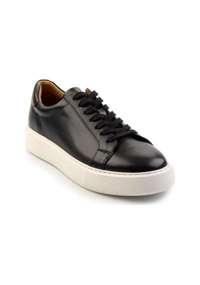 Bambi Siyah Leather Erkek Sneaker E01079971043 Siyah