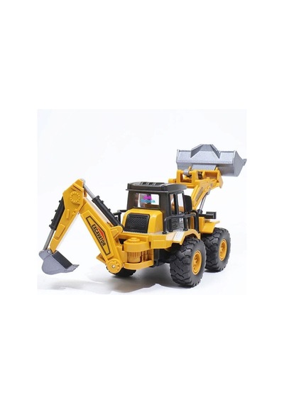 Oyuncak Metal Buldozer Ekskavatör Kepçe İş Makinası 32 Cm