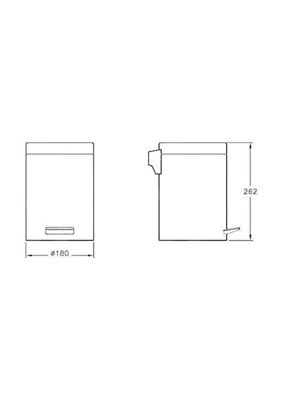 A44054 Artema Arkitekta Çöp Kovası 3 Lt Krom
