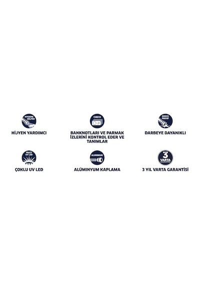 Varta Uv Light 15638 - Ultraviyole Işık Açık Gri