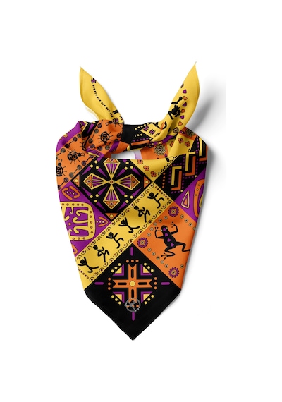 Afrika Desen Bandana/fular Çok Renkli